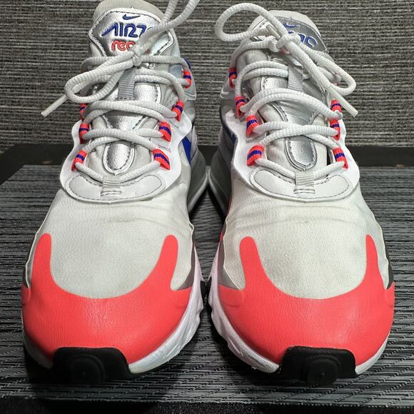 Nike Air Max 270 React CW3094-100 White Running Shoes Sneakers - Womens Size 10 - Picture 4 of 15